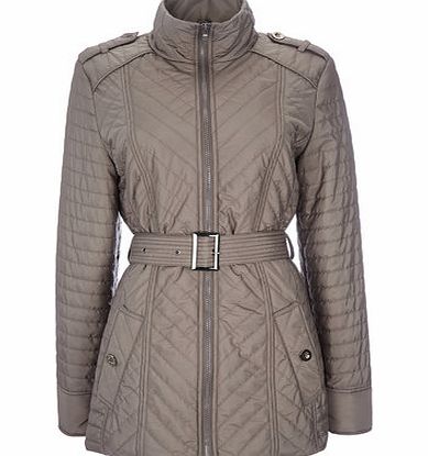 Bhs Womens Mocha Short Quilted Jacket, mocha