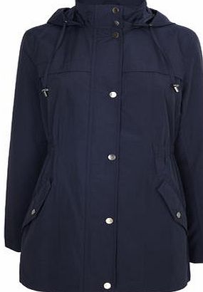 Bhs Womens Navy Fleece Lined Performance Jacket,