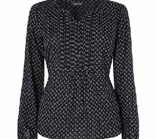 Bhs Womens Navy Roll Up Sleeve Shirt, navy 18940230249