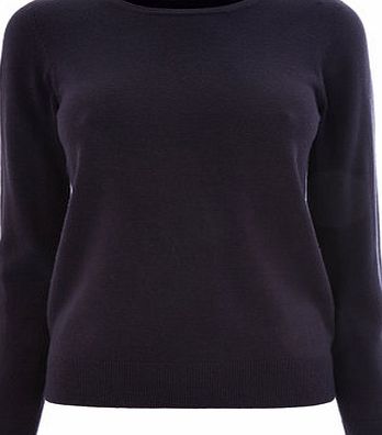 Bhs Womens Navy Supersoft Long Sleeve Crew Jumper,