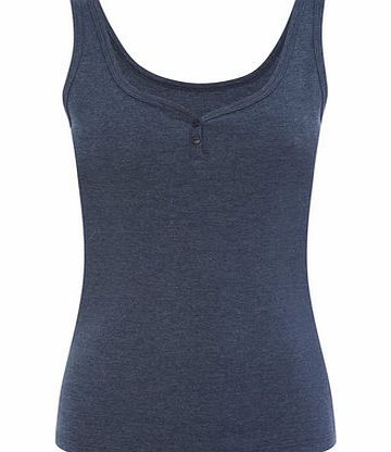 Bhs Womens Navy Sweetheart Vest, navy 2422570249