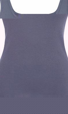 Bhs Womens Pale Blue Scoop Neck Vest, pale blue