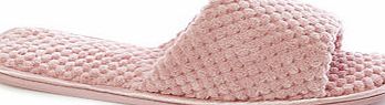 Bhs Womens Pale Pink Bobble Open Toe Slippers, pale