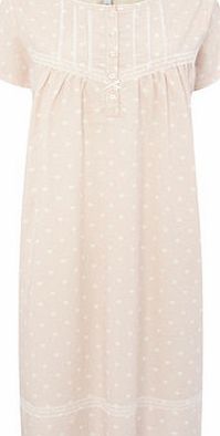 Bhs Womens Peach Elsie Heart Nightdress, peach