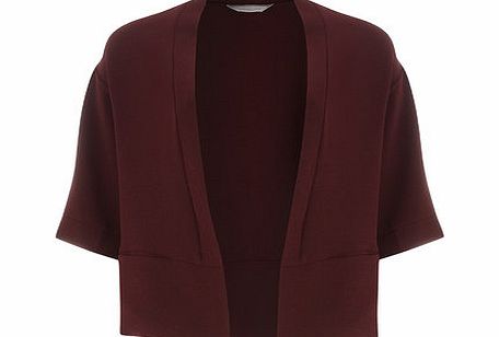Bhs Womens Petite Wine Kimono Jacket, red 19124703874