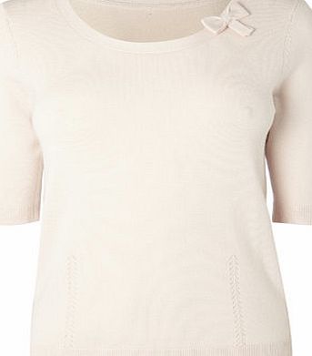 Bhs Womens Pink Bow Front Jumper, pink 588250528