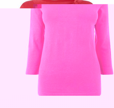 Bhs Womens Pink Knot Neck Jumper, pink 18901490528