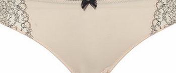 Bhs Womens Pink Lace Trim Knicker, pink 2304680528