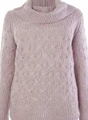Bhs Womens Pink/Lilac Curve Hem Jumper, pink/lilac