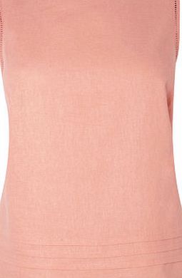 Bhs Womens Pink Linen Plain Shell Top, pink 365950528