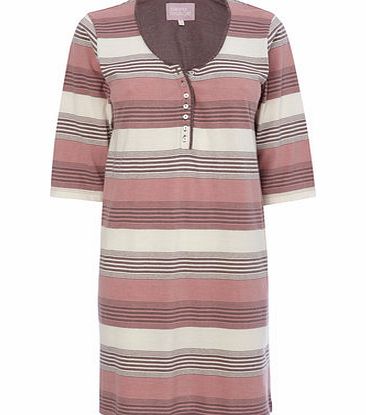 Bhs Womens Pink Multi 3/4 Sleeve Sleep T, multi pink