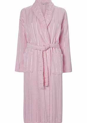 Womens Pink Satin Towelling Robe, pink 724320528
