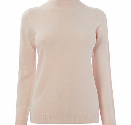 Bhs Womens Pink Supersoft Turtle Neck Jumper, pink
