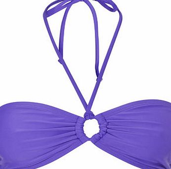Bhs Womens Purple Great Value Plain Bandeau Bikini