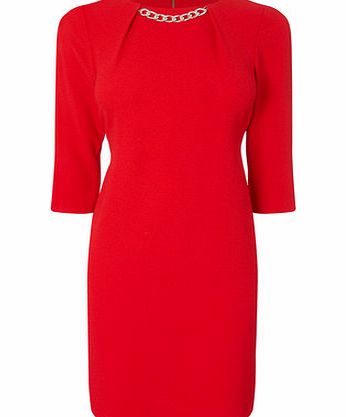 Bhs Womens Red Petite Crepe Tunic Dress, red 426820007