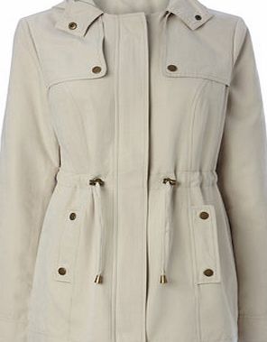 Bhs Womens Sand Microfibre Soft Feel Jacket, stone