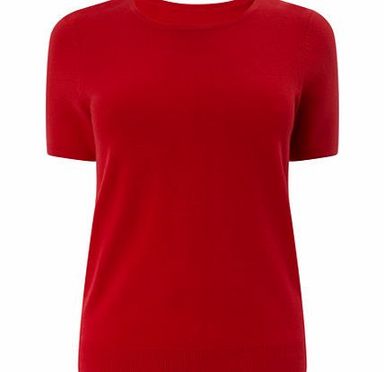 Bhs Womens Scarlet Supersoft Short Sleeve Crew
