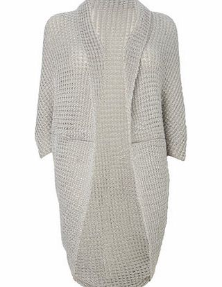 Bhs Womens Silver Slouchy Shrug Wrap, silver