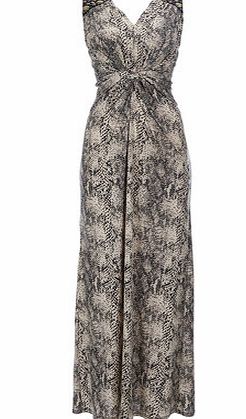 Bhs Womens Snake Print Embellished Maxi, stone
