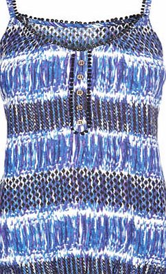 Bhs Womens Tonal Blue Cami Top, blue 3390841483