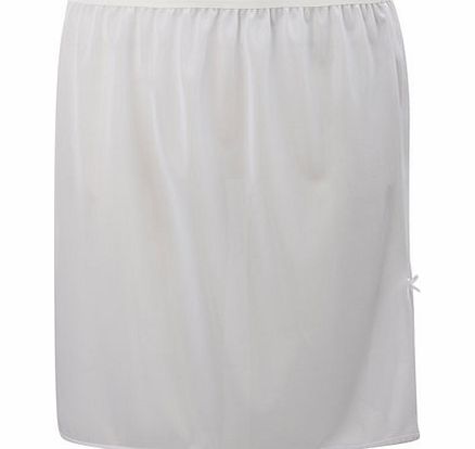 Bhs Womens White Cling Resist 18`` Half Slip, white