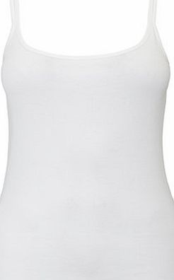 Bhs Womens White Double Strap Cami, white 2424020306