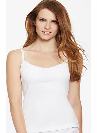 Womens White Hidden Support Vest, white 4800780306