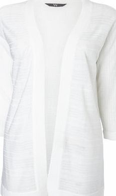 Bhs Womens White Thick/Thin Cardi, white 588610306