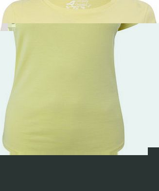 Bhs Womens Yellow Short Sleeve Crew Neck Top, yellow