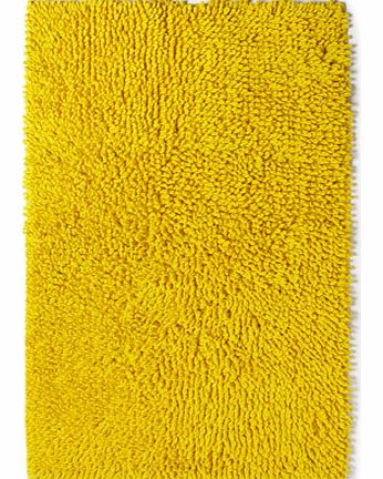 Yellow Cotton Loop Bath Mat, yellow 1927112383