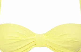 Bhs Yellow Great Value Plain Underwired Bikini Top,