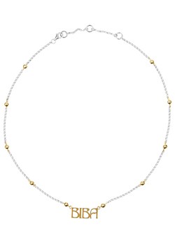 Silver and Gold Plated Logo Necklace LB297/1