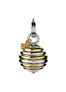 Yellow and Silver Stripe Charm LB297/95