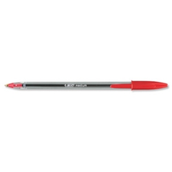 bic Cristal Ball Pen Medium Point 0.4mm Red Ref