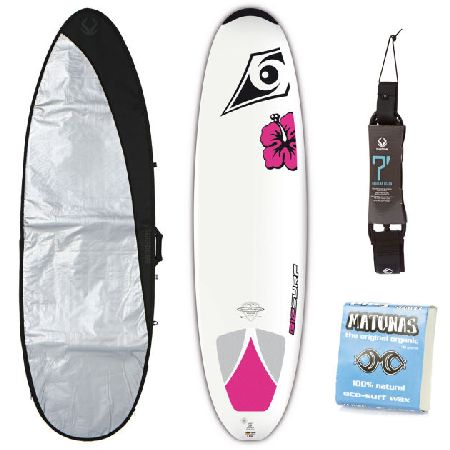 Bic Dura Tec Wahine Egg Surfboard Package - 7ft 0