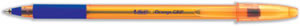 bic Orange Grip Ball Pen Translucent Barrel