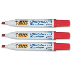 Velleda 1701 Whiteboard Marker Red Pack 12