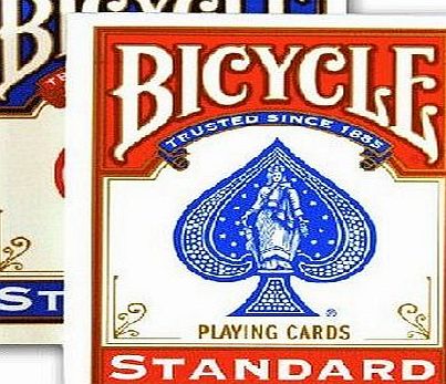 Bicycle 1 X 2 New amp; Sealed Decks of Bicycle Playing Cards - 1 Red amp; 1 Blue