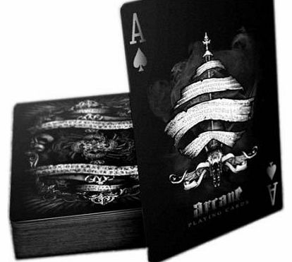 Arcane Deck, Bicycle Playing Cards by Ellusionist, black