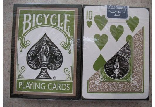 New Rare Deck Bicycle Rejuvenate Olive Gold Playing Cards