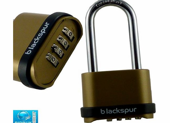 BRAND NEW - LONG SHACKLE 4 DIGIT COMBINATION PADLOCK - 57mm LONG SHACKLE - IDEAL FOR HOME, OFFICE, GARAGE, GARDEN AND MANY MORE