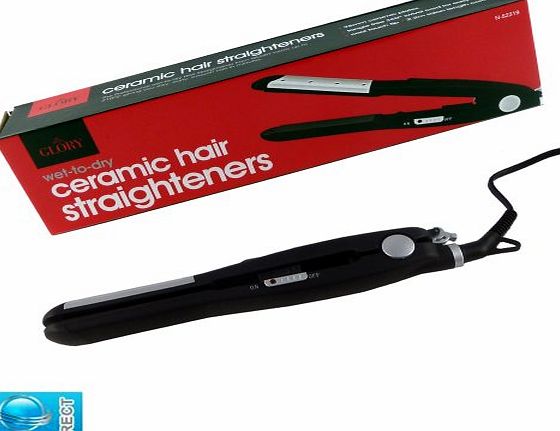 NEW PROFESSIONAL - CERAMIC HAIR STRAIGHTENERS - WET TO DRY - TANGLE FREE 360 DEGREES SWIVEL CORD - 2.2M SALON LENGTH CORD - BRAND NEW
