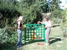 Big 4: 1.2m square - green frame, red and yellow counters