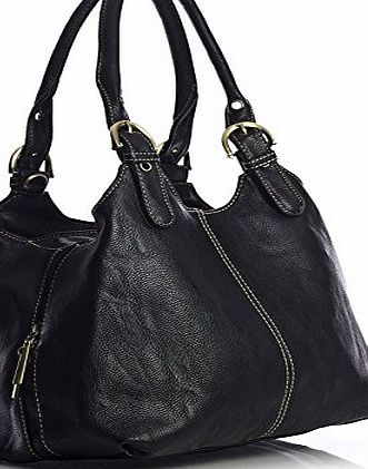 Big Handbag Shop Womens Medium Size Shoulder Bag with a Long Strap