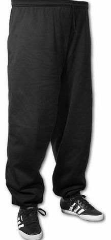 Big Mens Black BTS 31 Inch IL Joggers (Elasticated Ankle) 2xl to 8xl, Size : 5XL