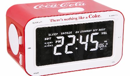 BigBen Classic Coca-Cola Clock Radio with Built-in