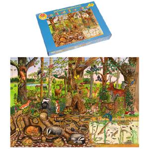 Bigjigs Toys 96 Piece Wooden Woodlands Puzzle