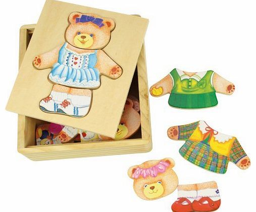Bigjigs Toys BJ764 Wooden Dress Up Mrs Bear