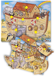 Bigjigs Toys Noah s Ark Lift and Look Puzzle