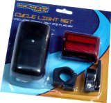 BikeGear Led Bicycle Bike Light Front And Rear Steady / Flashing Set